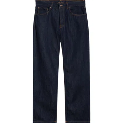 Nudie Jeans Tuff Tony Organic Straight-leg Jeans In Blue