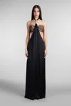 Nué Amina Dress Dress Woman In Black Acrylic In Black