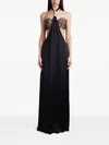 Nué Amina Dress Dress Woman In Black Acrylic In Black