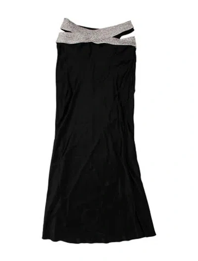 Pre-owned Nué Asymmetrical Long Dress W/ Tags In Black