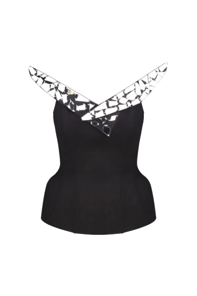Nué Aurore Corset Top In Black