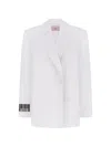 Nué Barcode Oversized Blazer In White