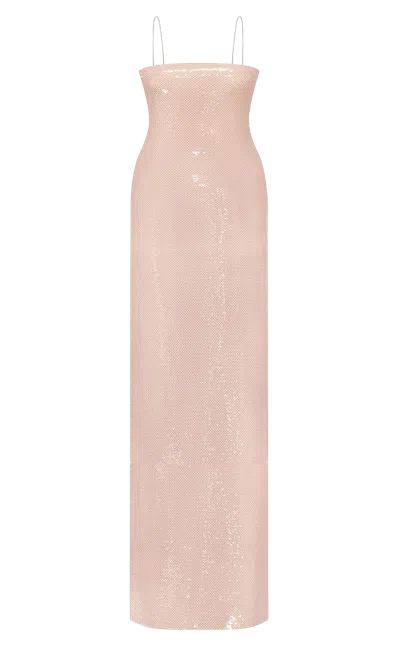 Nué Bare Dress Maxi In Beige