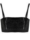 Nué Charlotte Crystal-embellished Top In Black