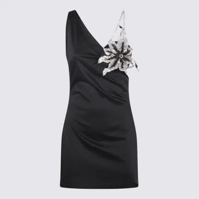 NUÉ NUÉ BLACK NYLON ORCHID DRESS