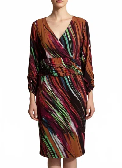 Nue By Shani Built In Shapewear Dress In Multi Print