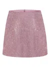 Nué Camille Crystal-embellished Mini Skirt In Pink