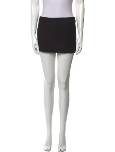 Pre-owned Nué Crystal Embellishments Mini Skirt In Neutral