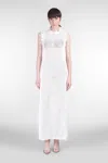 Nué Dress Woman In White Polyester In White