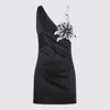 Nué Black Nylon Orchid Dress In Multicolor