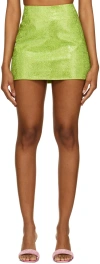 Nué Green Camille Miniskirt In Neon Green