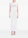 Nué Dress Woman In White Polyester In White