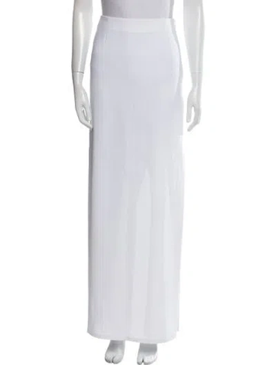Pre-owned Nué Long Skirt In White