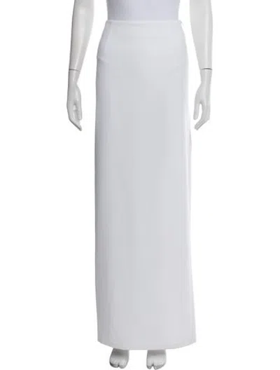 Pre-owned Nué Long Skirt In White