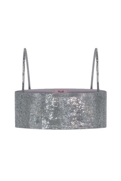 Nué Mirror Top In Grey