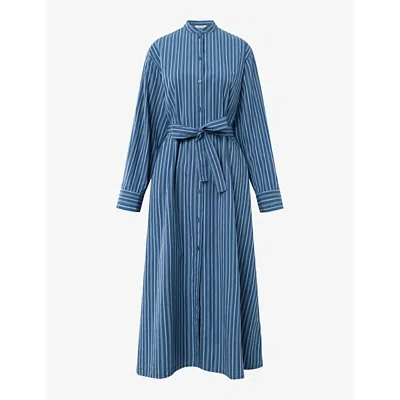 black long sleeve wrap dress midi 3/4 Sleeve Reverse Midi Wrap Dress in Black