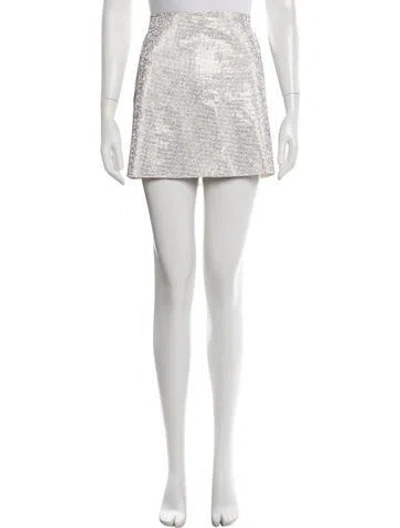 Pre-owned Nué Patterned Mini Skirt In Neutral