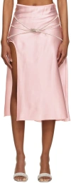 Nué Pink Laetitia Midi Skirt In Blossom Pink
