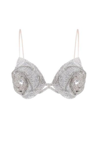 Nué Rose Bra In Silver