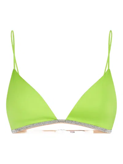 Nué Rosie Silk Bra In Green