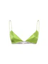 Nué Green Rosie Bra In Lime Green