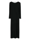 Nué Sabrine Long-sleeve Maxi Dress In Black