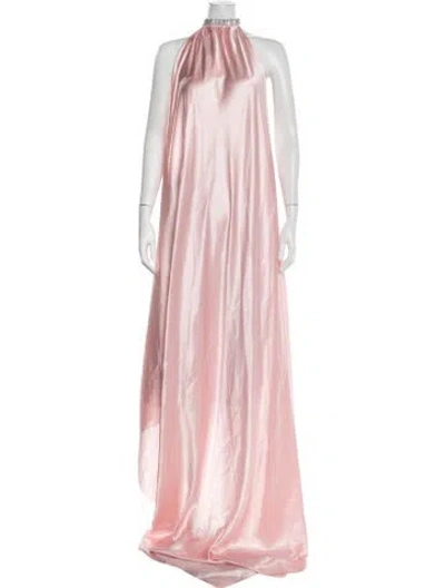 Pre-owned Nué Silk Halterneck Top In Pink
