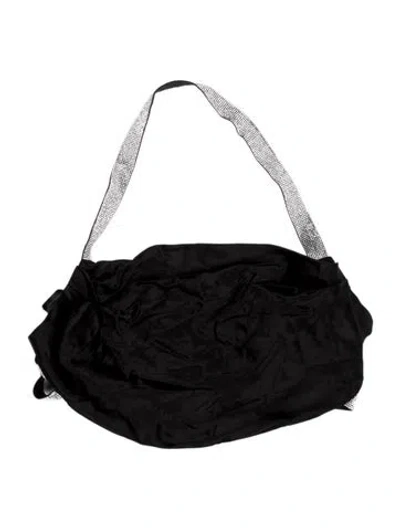 Pre-owned Nué Silk Scoop Neck Crop Top W/ Tags In Black