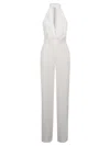 Nué Halterneck Embellished Jumpsuit In White