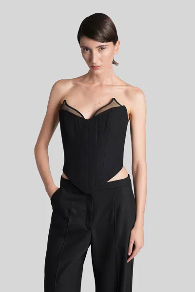 Nué Veneda Corset Top Topwear In Black