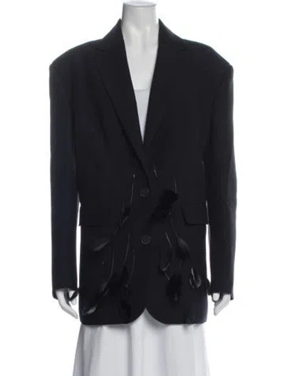 Pre-owned Nué Wool Blazer In Blue