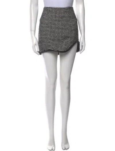 Pre-owned Nué Wool Mini Skirt In Neutral