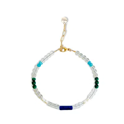 Nueva Luxe Women's Glass & Gemstone Bracelet In White
