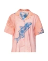 Nuevo Mundo Woman Shirt Salmon Pink Size L Cotton In Pink