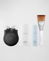 Nuface Mini+ Smart Petite Facial Toning Device Kit In Midnight Black