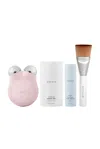 Nuface Mini+ Starter Kit In Sandy Rose