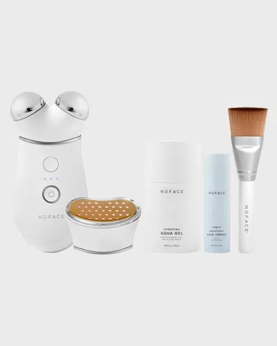 Nuface Trinityplus Targeted Facial Toning Kit In White
