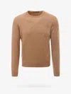 Nugnes 1920 Cashmere Basic Sweater In Brown