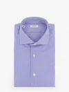 Nugnes 1920 Classic Cotton Shirt In Blue