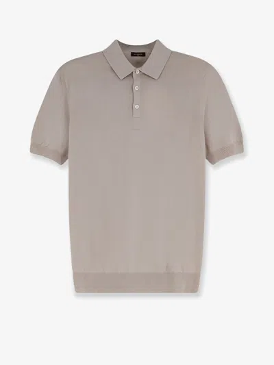 Nugnes 1920 Cotton Polo Shirt In Sand