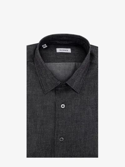 Nugnes 1920 Cotton Shirt In Black