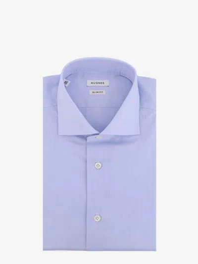 Nugnes 1920 Cotton Shirt In Blue