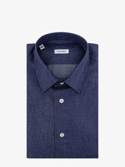 Nugnes 1920 Cotton Shirt In Blue