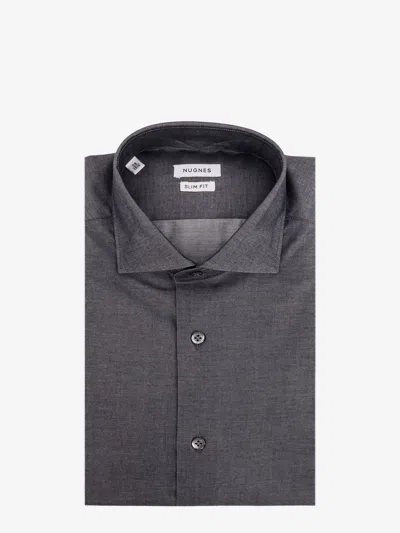 Nugnes 1920 Cotton Shirt In Gray