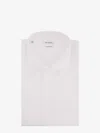 Nugnes 1920 Slim Fit Cotton Shirt With Plastron In White