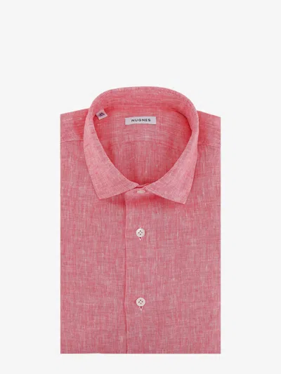 Nugnes 1920 Linen Shirt In Pink