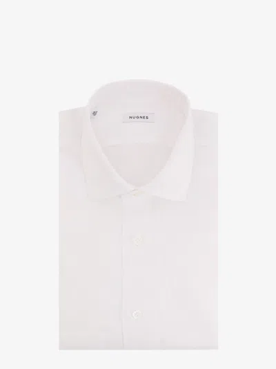 Nugnes 1920 Linen Shirt In Neutral