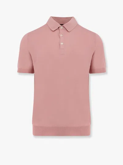Nugnes 1920 Regular Fit Cotton Polo Shirt In Pink
