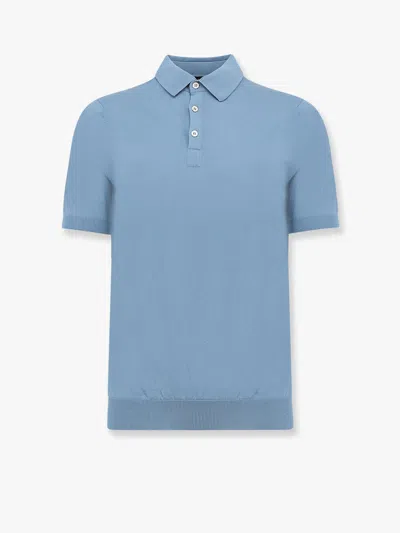Nugnes 1920 Regular Fit Cotton Polo Shirt In Blue