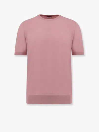 Nugnes 1920 Regular Fit Cotton Sweater In Pink